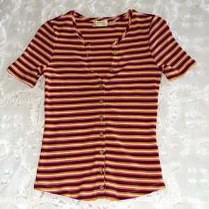 Maeve by Anthropology Small button down tee shirt